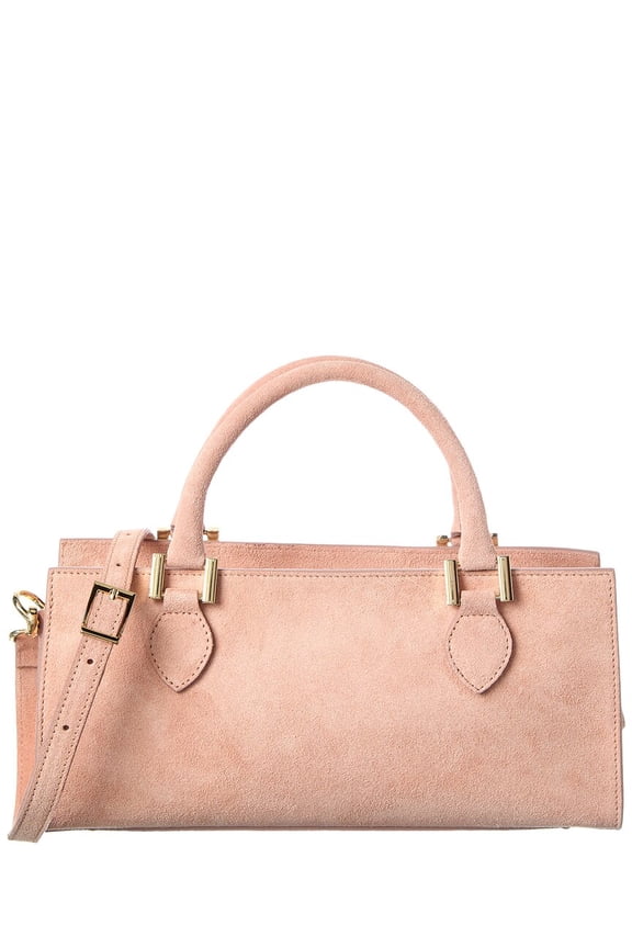 Rosalind Suede Handbag, Pink