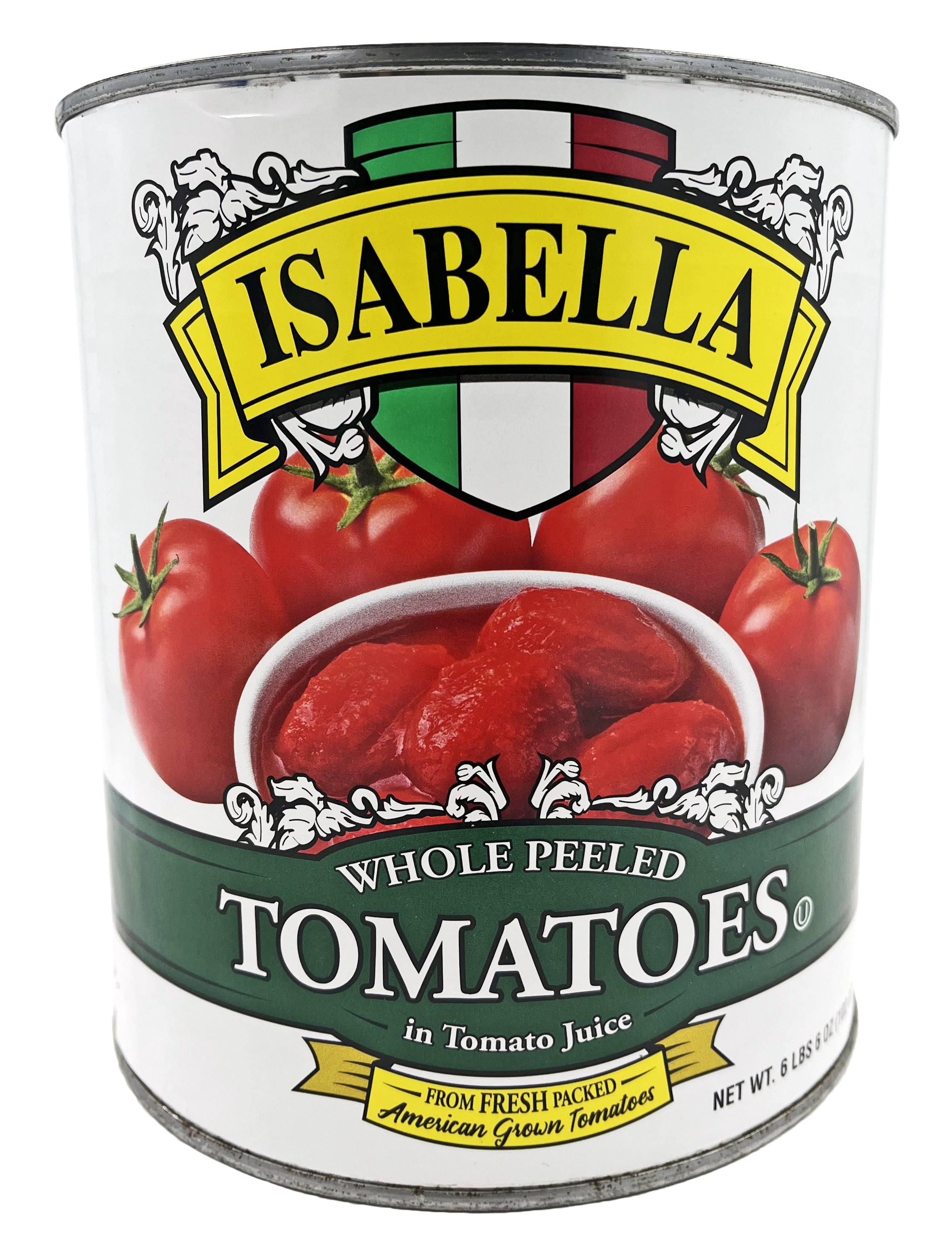 Isabella Whole Peeled Tomatoes In Juice | Kosher | 6.38 lb