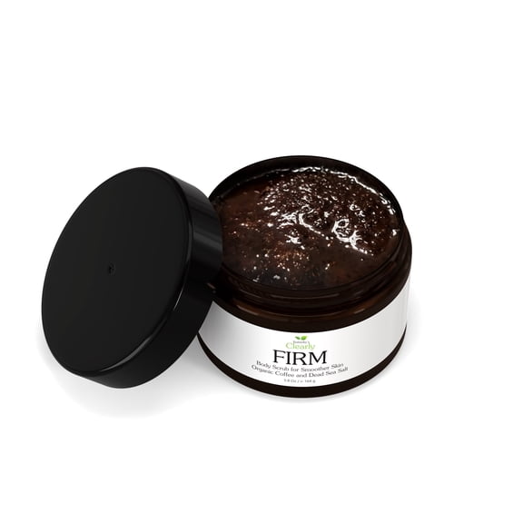 Isabella's Clearly FIRM, Exfoliating Coffee and Dead Sea Salt Body Scrub for Smoother Skin | Natural and Organic Body Firming In Shower Caffeine Scrub | Made in USA