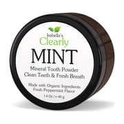 Isabella s Clearly MINT Natural Fluoride Free Toothpaste Powder with Organic Xylitol, Made in USA 1.4 oz
