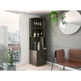 thumbnail image 1 of Isabelle 8-Bottle 2-Shelf Bar Cabinet - Dark Walnut, 1 of 7