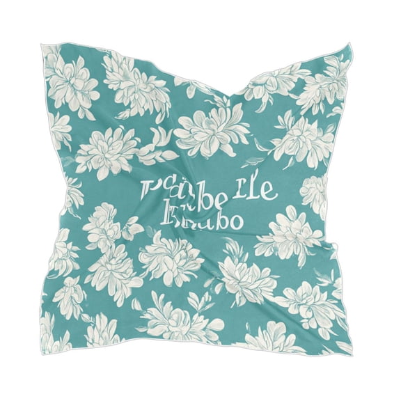 Isabelle Babo Square Silk Scarf, 23.62×23.62in Polyester Simulated Silk Satin Scarf Tops for Women Head Wraps Shirt Bandana Curly Hair Tie Headband Headscarf