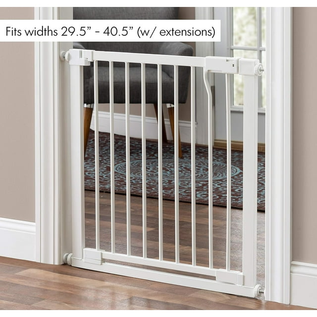 Isabelle Dog Gate Indoor Pet Barrier, Expandable To 37", Walk Through
