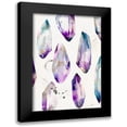 thumbnail image 1 of Isabelle Z 11x14 Black Modern Framed Museum Art Print Titled - Purple Gemstones I, 1 of 5