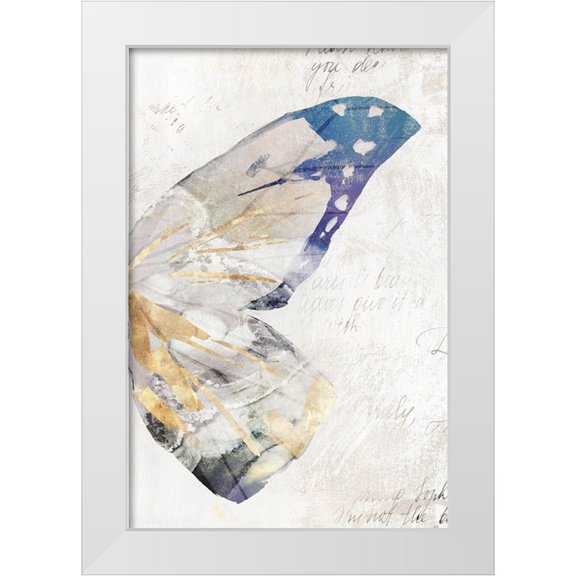 Isabelle Z 11x14 White Modern Wood Framed Museum Art Print Titled - Butterfly Effect III