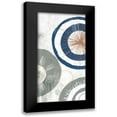 thumbnail image 1 of Isabelle Z 11x18 Black Modern Framed Museum Art Print Titled - Blue Spheres II, 1 of 5