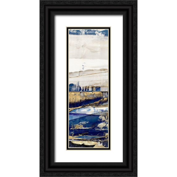 Isabelle Z 11x24 Black Ornate Wood Framed with Double Matting Museum Art Print Titled - Ultramarine II