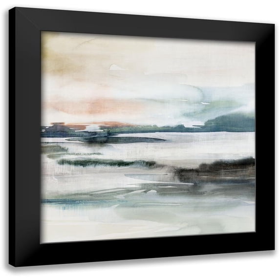 Isabelle Z 12x12 Black Modern Framed Museum Art Print Titled - Dusk Fall I