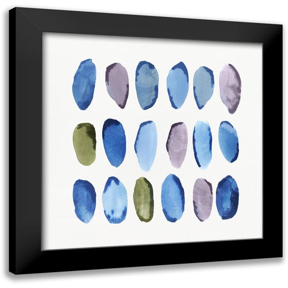 Isabelle Z 12x12 Black Modern Framed Museum Art Print Titled - In Queue II