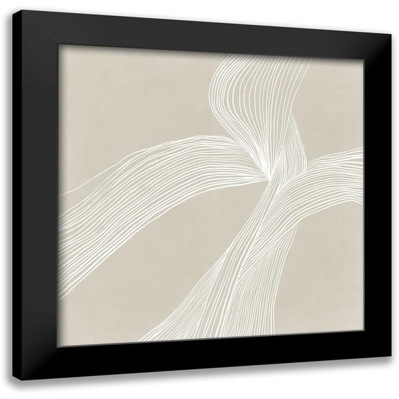 Isabelle Z 12x12 Black Modern Framed Museum Art Print Titled - On the Same Wavelengh II