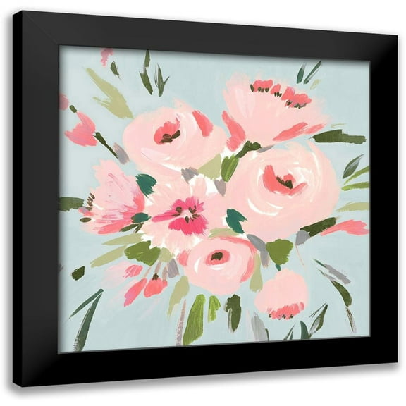 Isabelle Z 12x12 Black Modern Framed Museum Art Print Titled - Pink Inspiration II