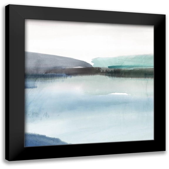 Isabelle Z 12x12 Black Modern Framed Museum Art Print Titled - Slide Away II