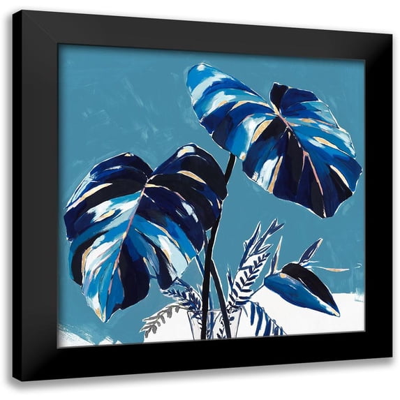 Isabelle Z 12x12 Black Modern Framed Museum Art Print Titled - Swaying Palms II