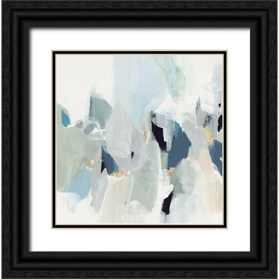 Isabelle Z 12x12 Black Ornate Wood Framed with Double Matting Museum Art Print Titled - Little Talks III