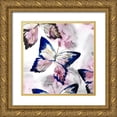 thumbnail image 1 of Isabelle Z 12x12 Gold Ornate Wood Framed with Double Matting Museum Art Print Titled - Fluttering III, 1 of 4