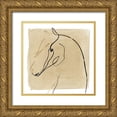 thumbnail image 1 of Isabelle Z 12x12 Gold Ornate Wood Framed with Double Matting Museum Art Print Titled - Great Stallion I, 1 of 4