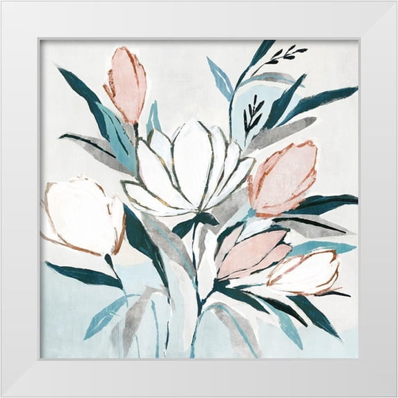 Isabelle Z 12x12 White Modern Wood Framed Museum Art Print Titled - Blue Monday I