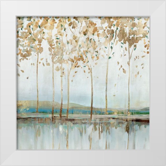 Isabelle Z 12x12 White Modern Wood Framed Museum Art Print Titled - River Breath I
