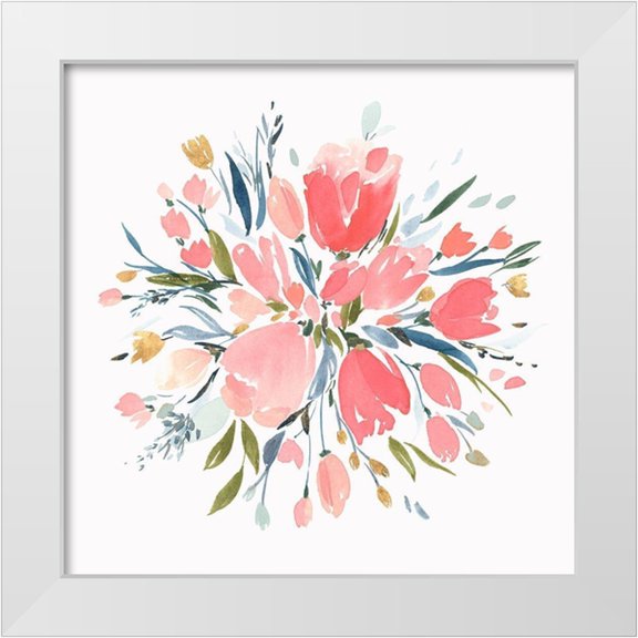 Isabelle Z 12x12 White Modern Wood Framed Museum Art Print Titled - Softhearted II