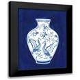thumbnail image 1 of Isabelle Z 12x14 Black Modern Framed Museum Art Print Titled - Indgio Porcelain Vase II, 1 of 5