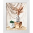thumbnail image 1 of Isabelle Z 12x14 White Modern Wood Framed Museum Art Print Titled - Shimmering Vase II, 1 of 4