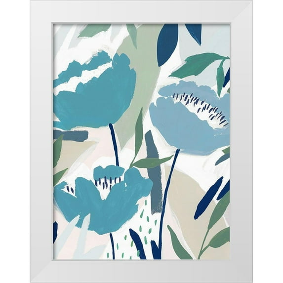 Isabelle Z 12x14 White Modern Wood Framed Museum Art Print Titled - Song of the Wind II