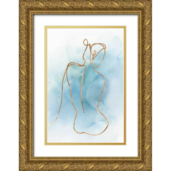 Isabelle Z 13x18 Gold Ornate Wood Framed with Double Matting Museum Art Print Titled - Figurative I
