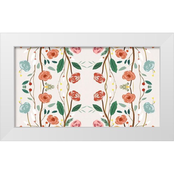 Isabelle Z 14x10 White Modern Wood Framed Museum Art Print Titled - Lost Garden