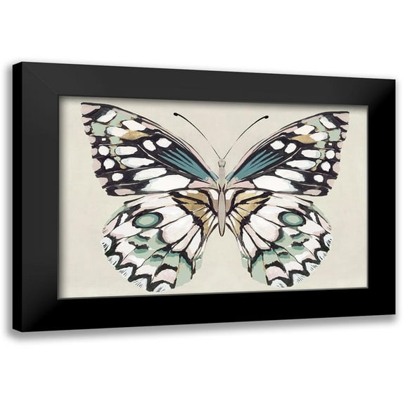 Isabelle Z 14x11 Black Modern Framed Museum Art Print Titled - Butterflys Kiss I