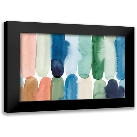 Isabelle Z 14x11 Black Modern Framed Museum Art Print Titled - Rounded Together II