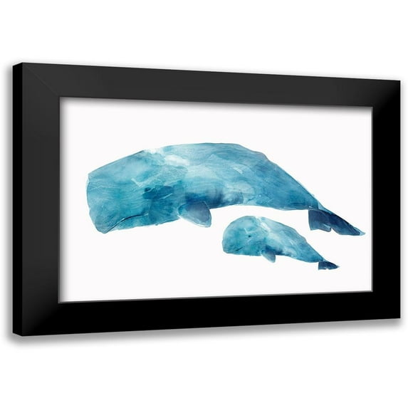 Isabelle Z 14x11 Black Modern Framed Museum Art Print Titled - Whale Baby