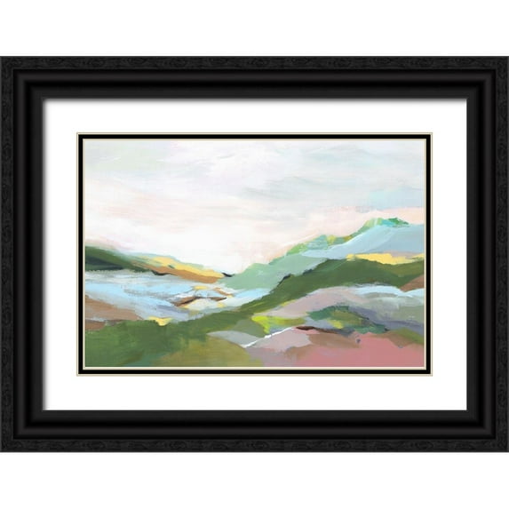 Isabelle Z 14x11 Black Ornate Wood Framed with Double Matting Museum Art Print Titled - Highland I