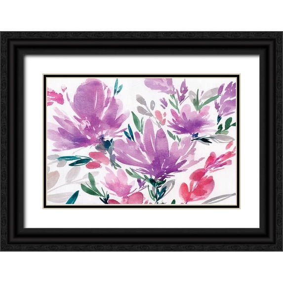 Isabelle Z 14x11 Black Ornate Wood Framed with Double Matting Museum Art Print Titled - Purplicious