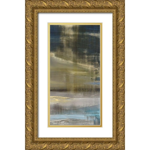 Isabelle Z 14x24 Gold Ornate Wood Framed with Double Matting Museum Art Print Titled - Golden Dawn III