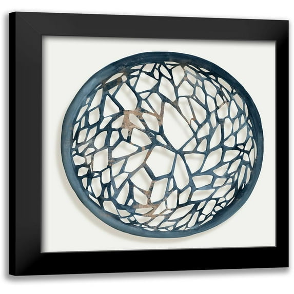 Isabelle Z 15x15 Black Modern Framed Museum Art Print Titled - Earth Tilting II
