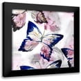 thumbnail image 1 of Isabelle Z 15x15 Black Modern Framed Museum Art Print Titled - Fluttering III, 1 of 5