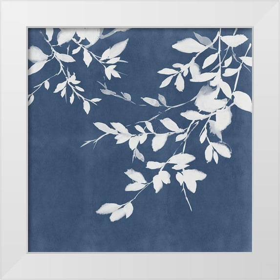 Isabelle Z 15x15 White Modern Wood Framed Museum Art Print Titled - Indigo Sky I