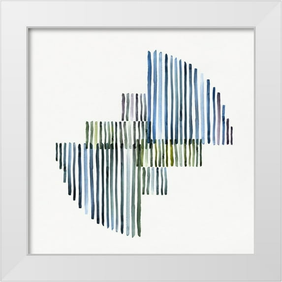 Isabelle Z 15x15 White Modern Wood Framed Museum Art Print Titled - Interlude I