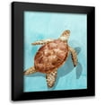 thumbnail image 1 of Isabelle Z 15x18 Black Modern Framed Museum Art Print Titled - Ocean Deep Turtle I, 1 of 5