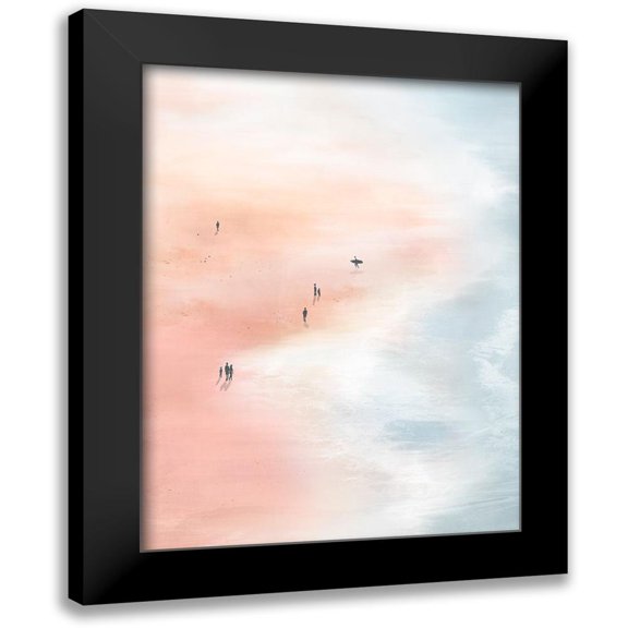 Isabelle Z 15x18 Black Modern Framed Museum Art Print Titled - Pink Sand Beaches II