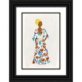 thumbnail image 1 of Isabelle Z 17x24 Black Ornate Wood Framed with Double Matting Museum Art Print Titled - Floral Fashion II, 1 of 4