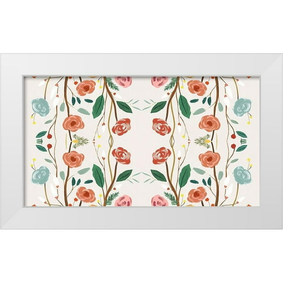 Isabelle Z 18x12 White Modern Wood Framed Museum Art Print Titled - Lost Garden