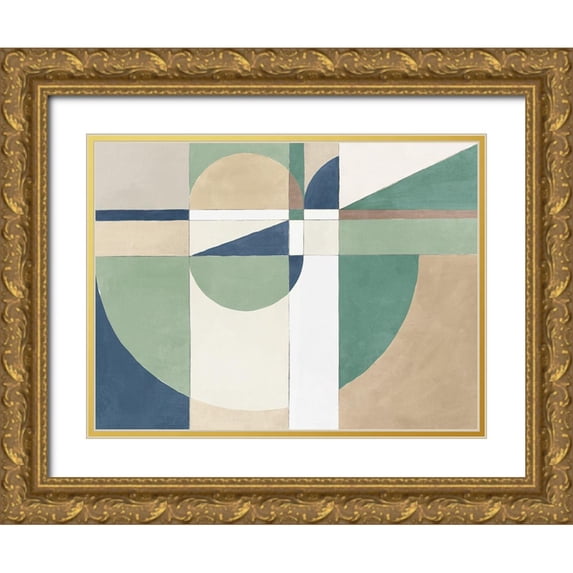 Isabelle Z 18x15 Gold Ornate Wood Framed with Double Matting Museum Art Print Titled - New Heights II
