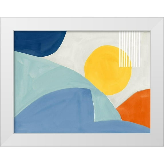 Isabelle Z 18x15 White Modern Wood Framed Museum Art Print Titled - Harmony Earthy II
