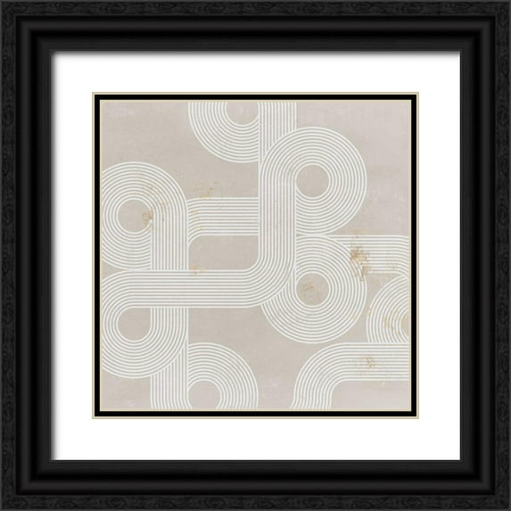 Isabelle Z 20x20 Black Ornate Wood Framed with Double Matting Museum Art Print Titled - Fluxus II