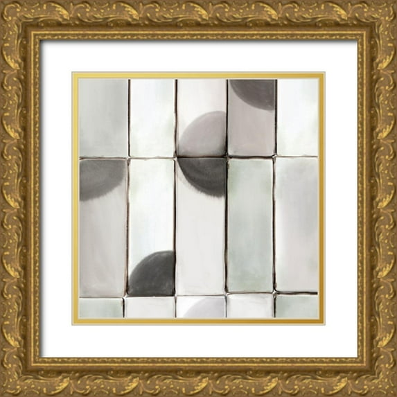 Isabelle Z 20x20 Gold Ornate Wood Framed with Double Matting Museum Art Print Titled - Counting Tiles II
