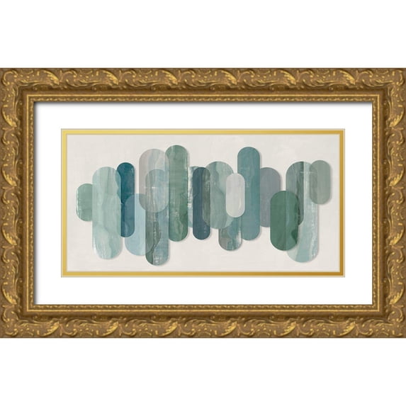 Isabelle Z 24x14 Gold Ornate Wood Framed with Double Matting Museum Art Print Titled - Mirror Images