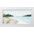 thumbnail image 1 of Isabelle Z 24x14 White Modern Wood Framed Museum Art Print Titled - A Kiss from a Wave, 1 of 4