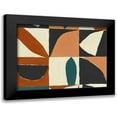 thumbnail image 1 of Isabelle Z 24x19 Black Modern Framed Museum Art Print Titled - Teal Mayan I, 1 of 5