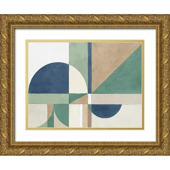 Isabelle Z 24x19 Gold Ornate Wood Framed with Double Matting Museum Art Print Titled - New Heights I